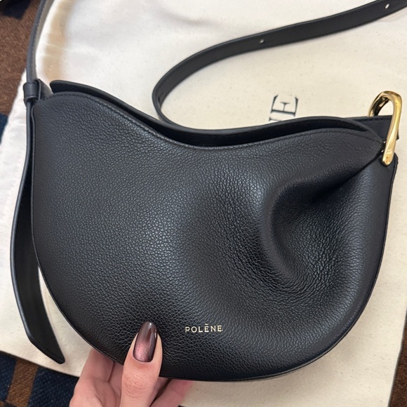 Poléne Tonca Black Leather Bag - Picture 4 of 7